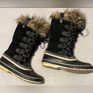 Sorel Joan of Arctic Women's Leather Winter Boots - Black Size 9